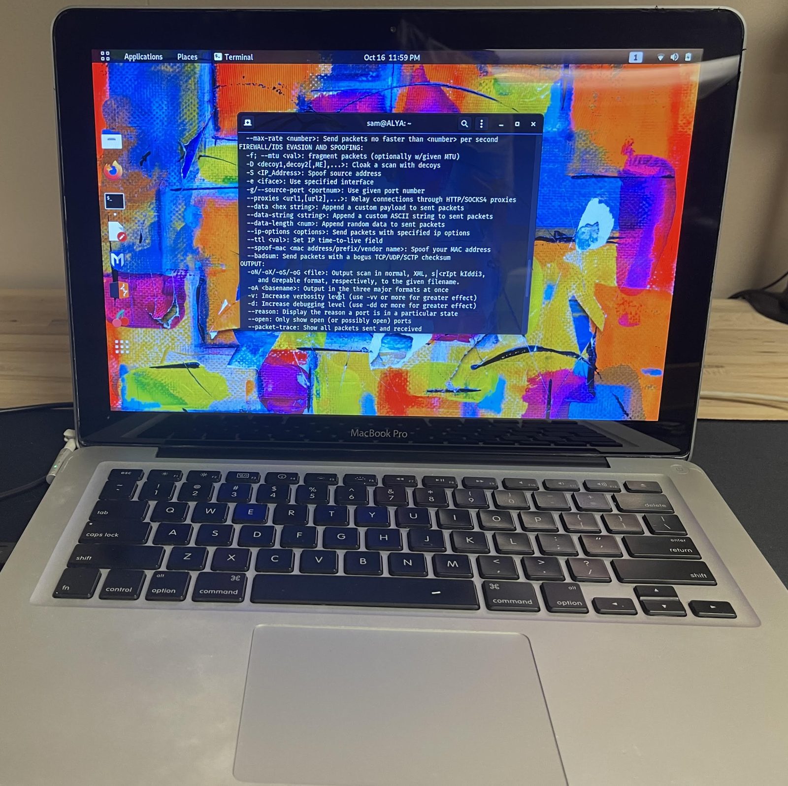 Rebuilt Kali Linux MacBook photo 2